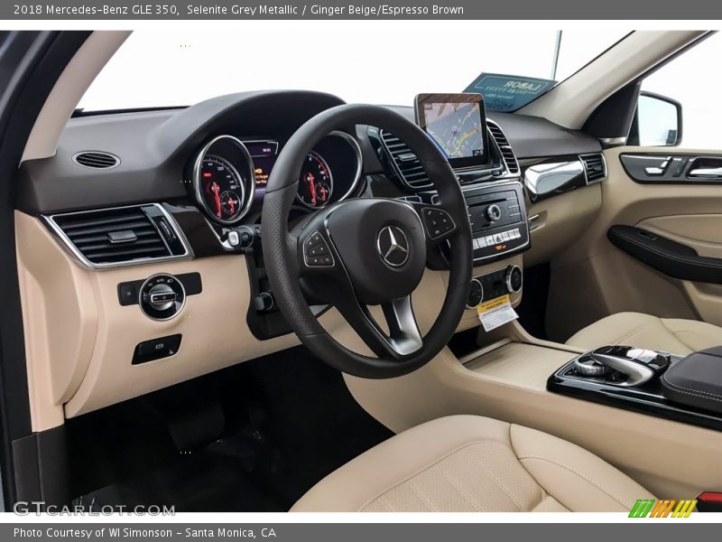 Selenite Grey Metallic / Ginger Beige/Espresso Brown 2018 Mercedes-Benz GLE 350