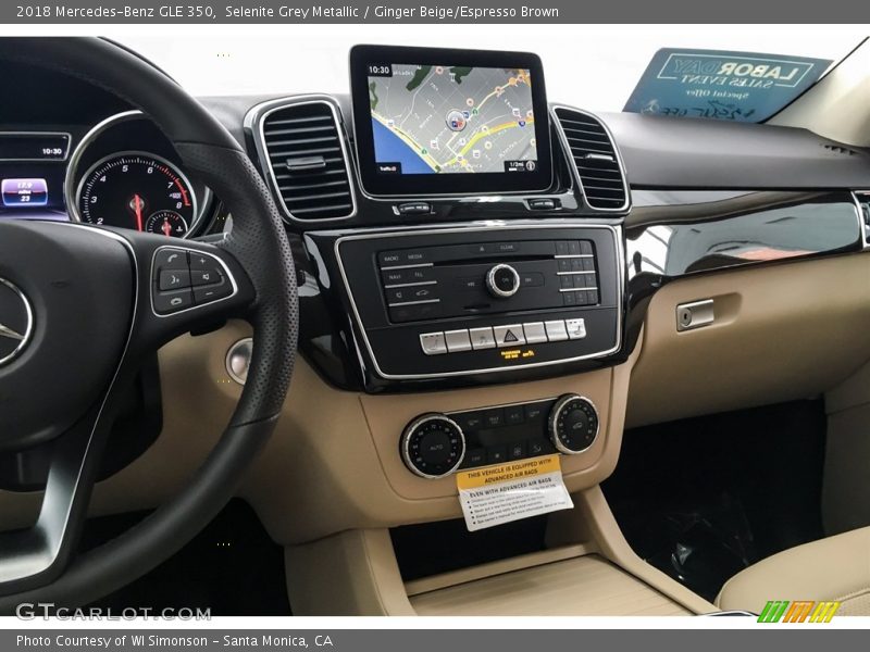 Selenite Grey Metallic / Ginger Beige/Espresso Brown 2018 Mercedes-Benz GLE 350