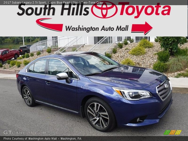 Lapis Blue Pearl / Sport Two-Tone Gray 2017 Subaru Legacy 2.5i Sport