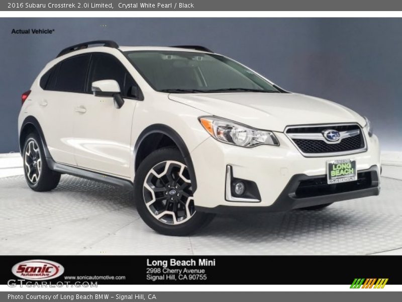 Crystal White Pearl / Black 2016 Subaru Crosstrek 2.0i Limited