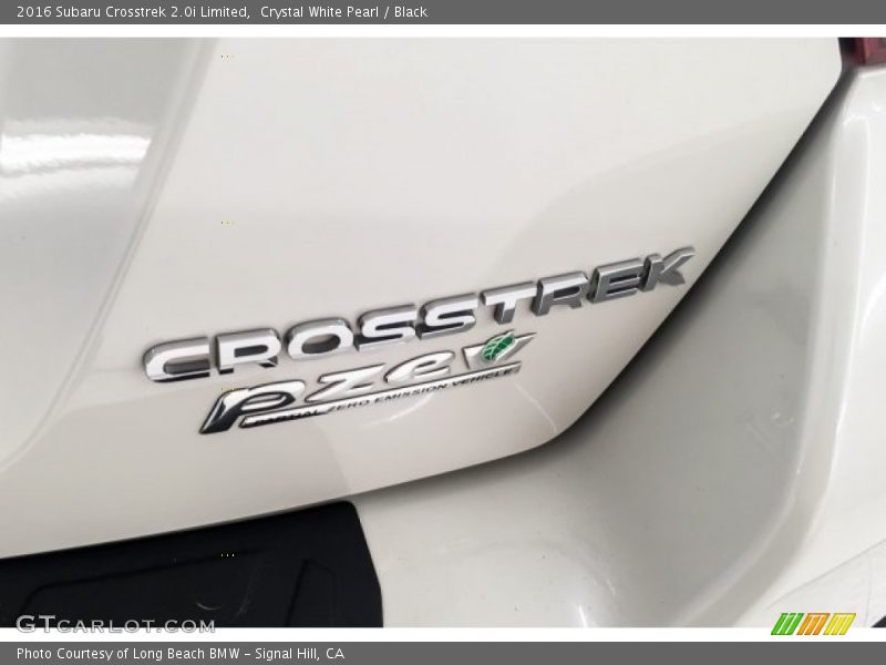 Crystal White Pearl / Black 2016 Subaru Crosstrek 2.0i Limited