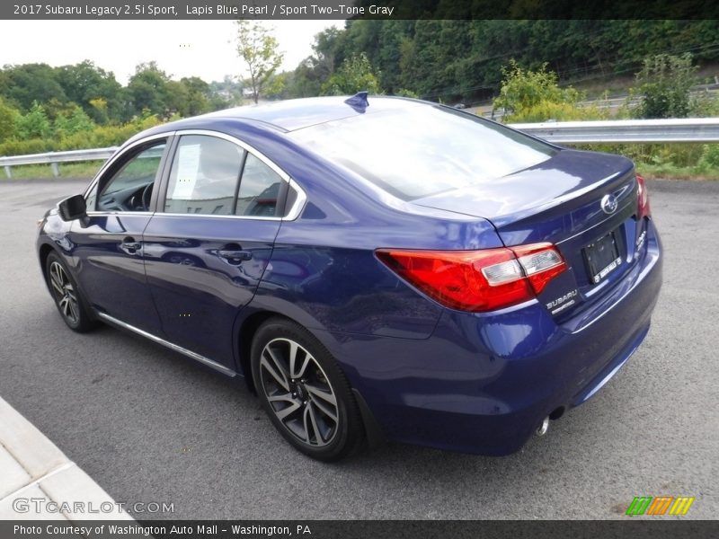 Lapis Blue Pearl / Sport Two-Tone Gray 2017 Subaru Legacy 2.5i Sport
