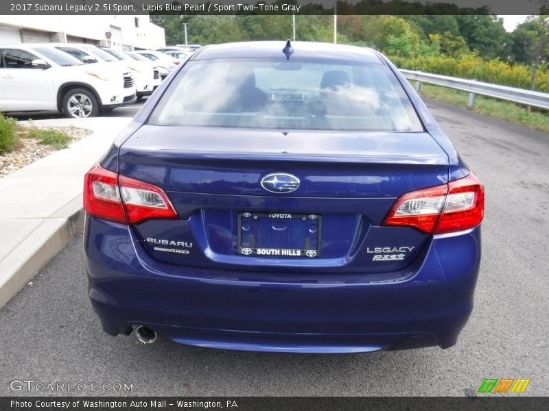 Lapis Blue Pearl / Sport Two-Tone Gray 2017 Subaru Legacy 2.5i Sport