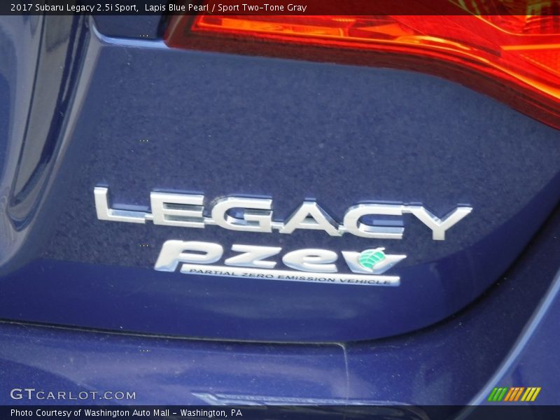 Lapis Blue Pearl / Sport Two-Tone Gray 2017 Subaru Legacy 2.5i Sport