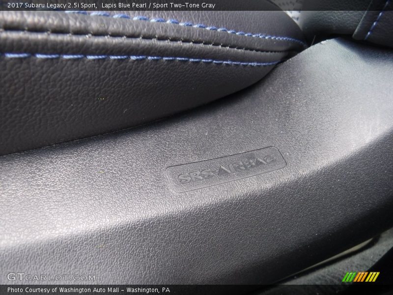 Lapis Blue Pearl / Sport Two-Tone Gray 2017 Subaru Legacy 2.5i Sport