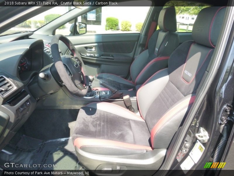 Front Seat of 2018 WRX STI Type RA