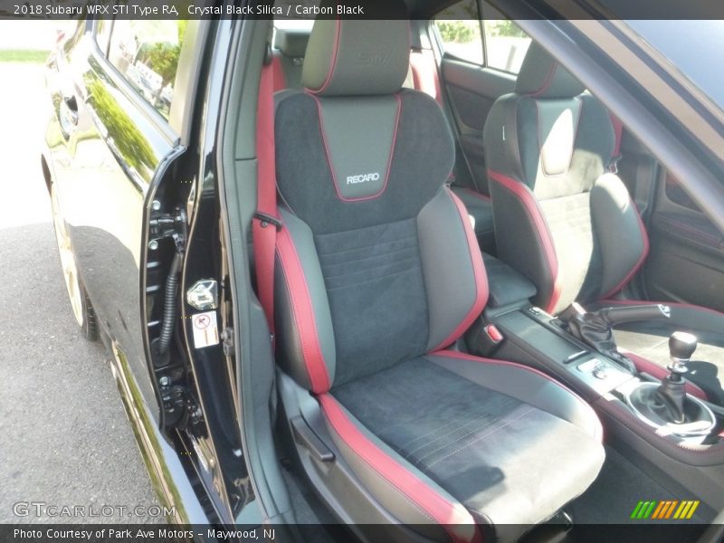 Front Seat of 2018 WRX STI Type RA