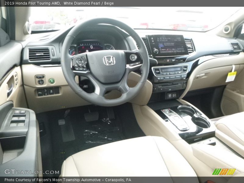  2019 Pilot Touring AWD Beige Interior