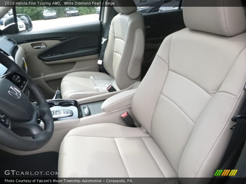 Front Seat of 2019 Pilot Touring AWD