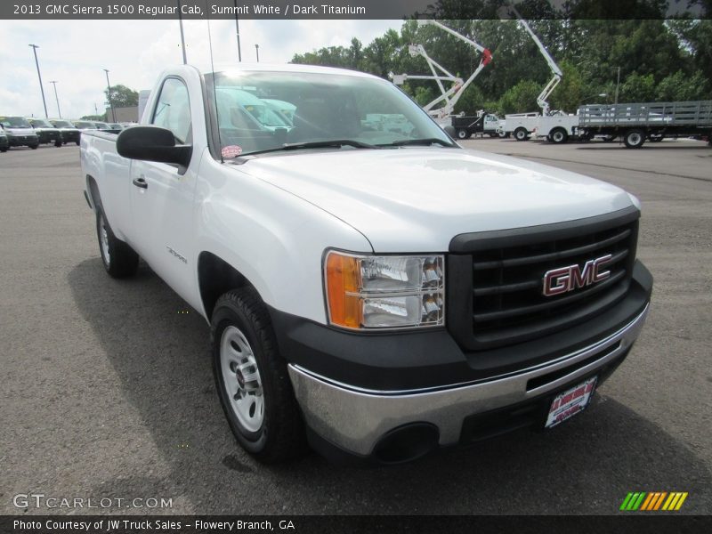 Summit White / Dark Titanium 2013 GMC Sierra 1500 Regular Cab