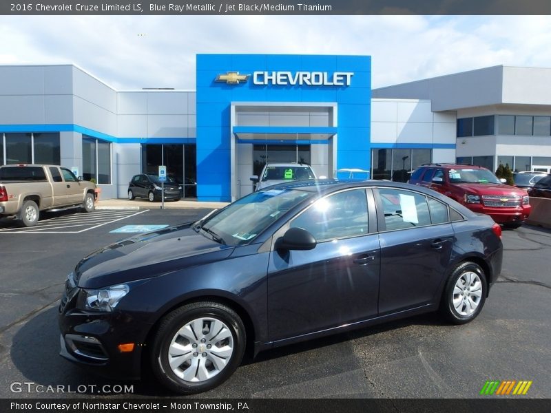 Blue Ray Metallic / Jet Black/Medium Titanium 2016 Chevrolet Cruze Limited LS