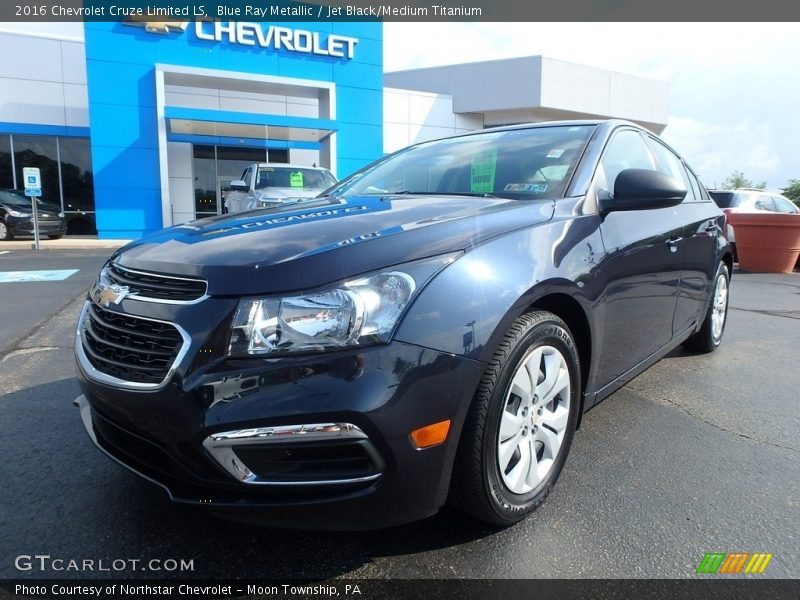 Blue Ray Metallic / Jet Black/Medium Titanium 2016 Chevrolet Cruze Limited LS