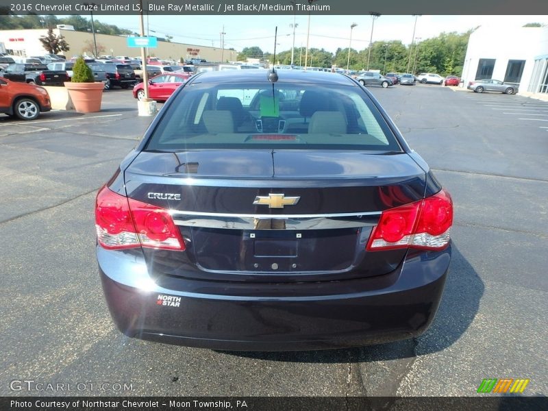 Blue Ray Metallic / Jet Black/Medium Titanium 2016 Chevrolet Cruze Limited LS