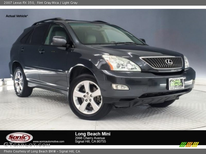 Flint Gray Mica / Light Gray 2007 Lexus RX 350