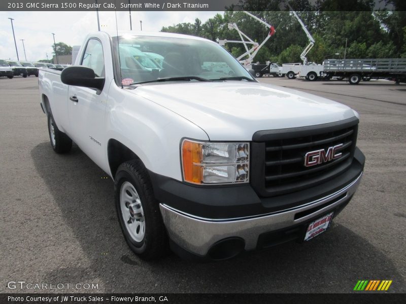 Summit White / Dark Titanium 2013 GMC Sierra 1500 Regular Cab