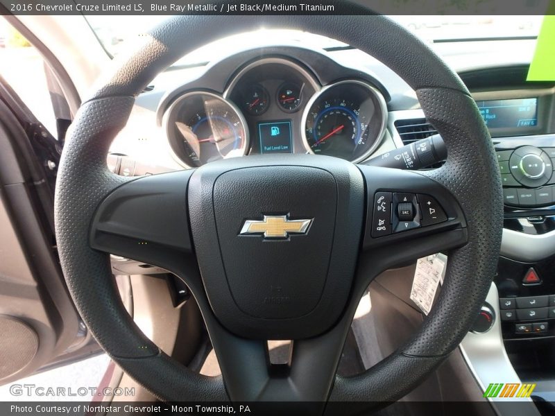 Blue Ray Metallic / Jet Black/Medium Titanium 2016 Chevrolet Cruze Limited LS
