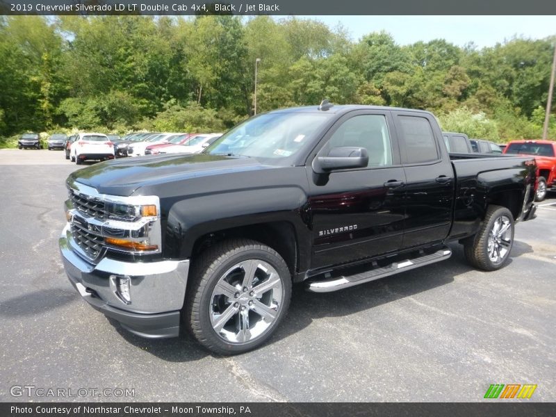 Black / Jet Black 2019 Chevrolet Silverado LD LT Double Cab 4x4