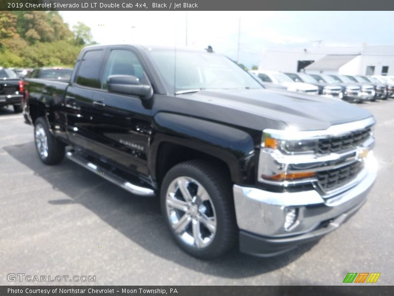 Black / Jet Black 2019 Chevrolet Silverado LD LT Double Cab 4x4