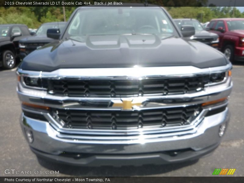 Black / Jet Black 2019 Chevrolet Silverado LD LT Double Cab 4x4