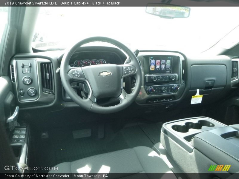 Black / Jet Black 2019 Chevrolet Silverado LD LT Double Cab 4x4