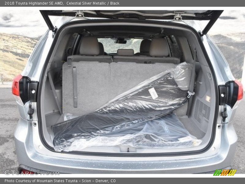 Celestial Silver Metallic / Black 2018 Toyota Highlander SE AWD