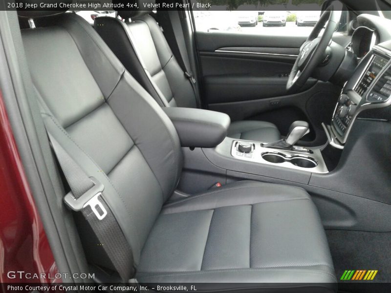 Velvet Red Pearl / Black 2018 Jeep Grand Cherokee High Altitude 4x4