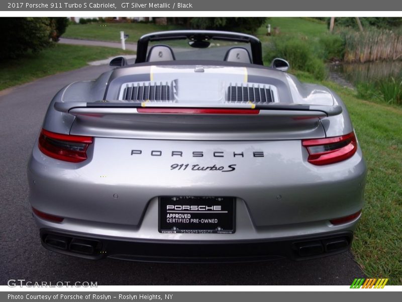 GT Silver Metallic / Black 2017 Porsche 911 Turbo S Cabriolet