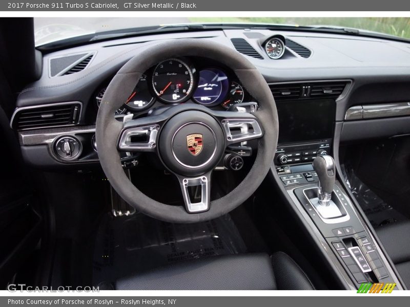 GT Silver Metallic / Black 2017 Porsche 911 Turbo S Cabriolet