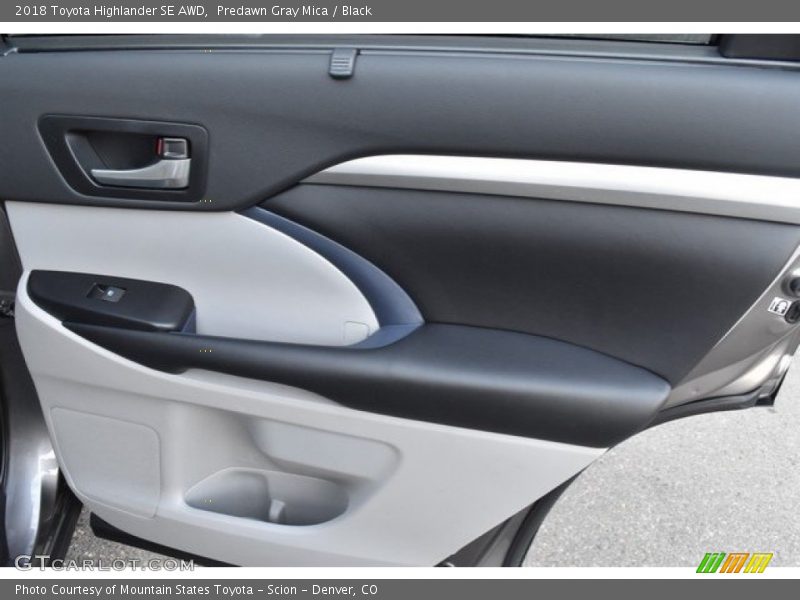 Predawn Gray Mica / Black 2018 Toyota Highlander SE AWD