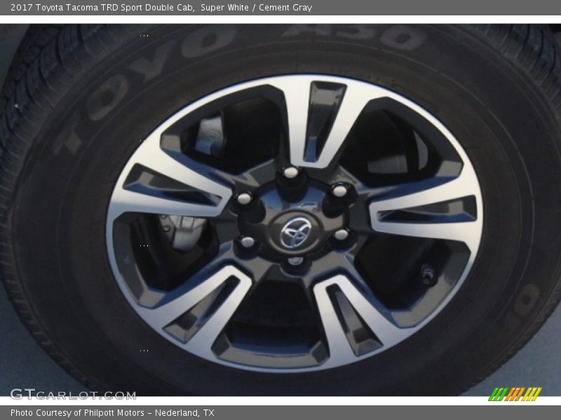 Super White / Cement Gray 2017 Toyota Tacoma TRD Sport Double Cab