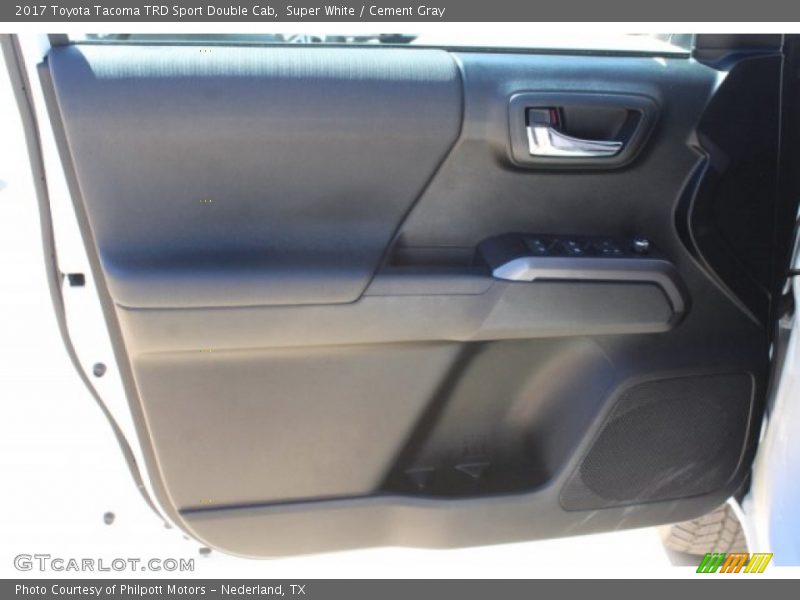 Super White / Cement Gray 2017 Toyota Tacoma TRD Sport Double Cab