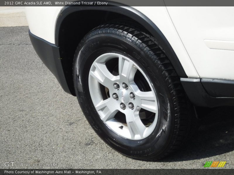White Diamond Tricoat / Ebony 2012 GMC Acadia SLE AWD