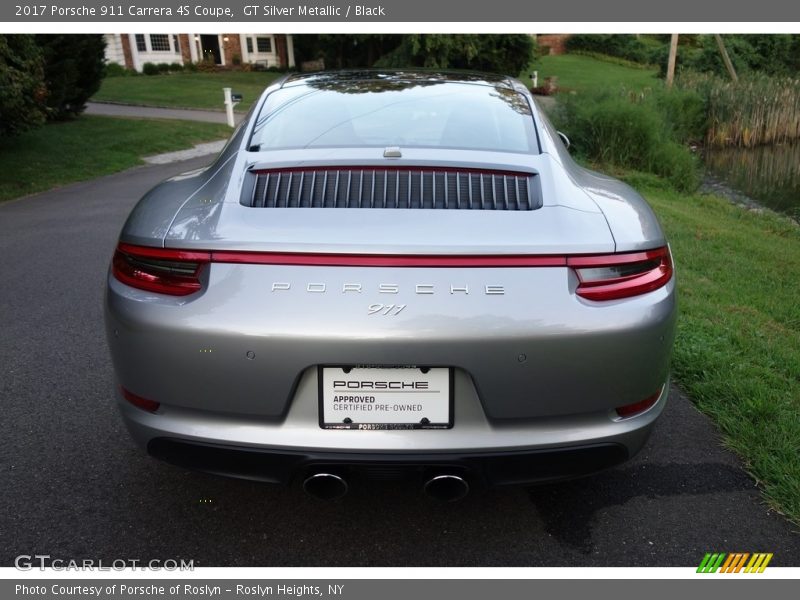 GT Silver Metallic / Black 2017 Porsche 911 Carrera 4S Coupe
