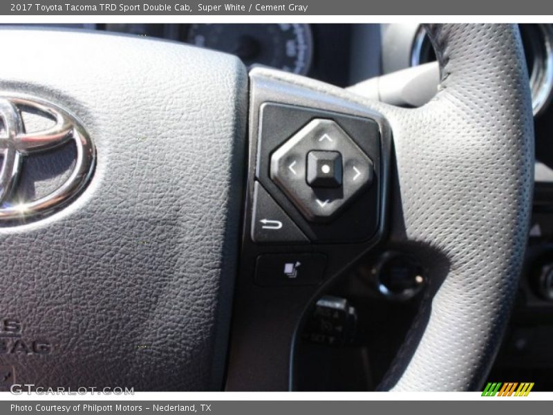 Super White / Cement Gray 2017 Toyota Tacoma TRD Sport Double Cab