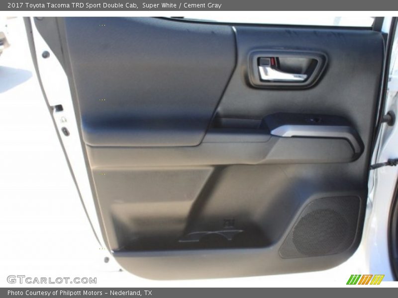 Super White / Cement Gray 2017 Toyota Tacoma TRD Sport Double Cab