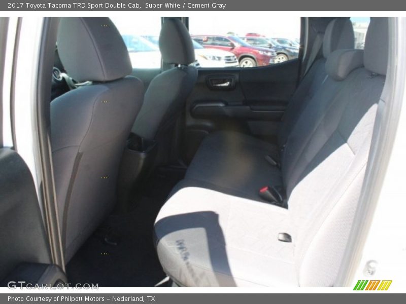 Super White / Cement Gray 2017 Toyota Tacoma TRD Sport Double Cab