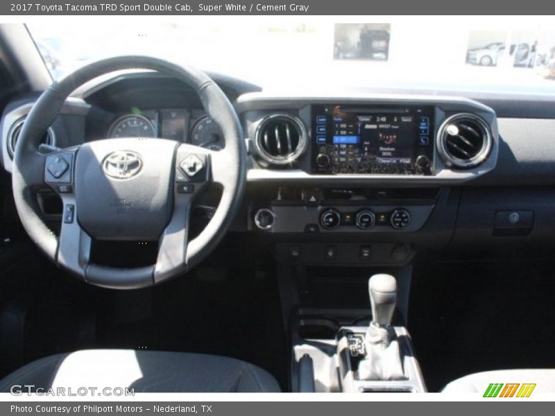 Super White / Cement Gray 2017 Toyota Tacoma TRD Sport Double Cab