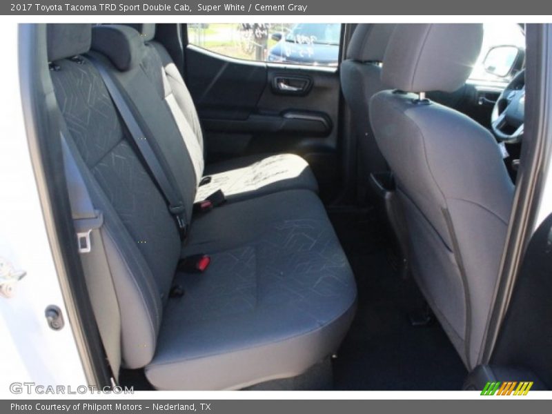 Super White / Cement Gray 2017 Toyota Tacoma TRD Sport Double Cab