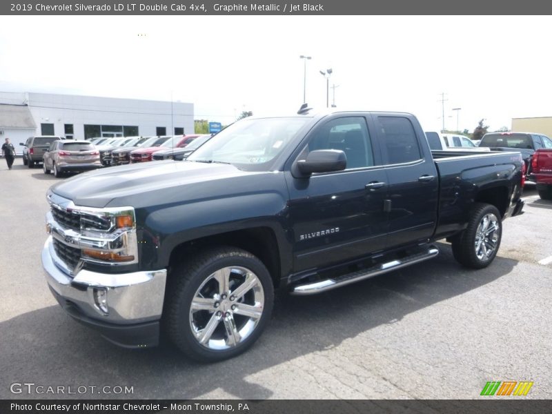 Graphite Metallic / Jet Black 2019 Chevrolet Silverado LD LT Double Cab 4x4