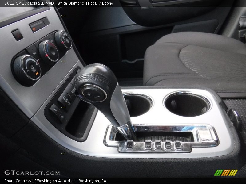 White Diamond Tricoat / Ebony 2012 GMC Acadia SLE AWD
