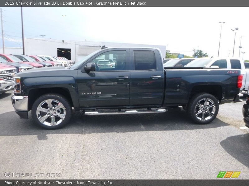 Graphite Metallic / Jet Black 2019 Chevrolet Silverado LD LT Double Cab 4x4