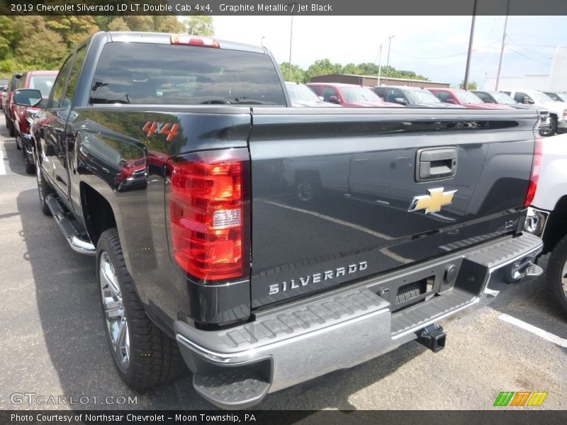 Graphite Metallic / Jet Black 2019 Chevrolet Silverado LD LT Double Cab 4x4