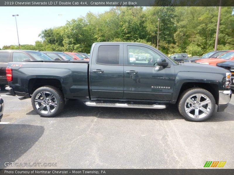 Graphite Metallic / Jet Black 2019 Chevrolet Silverado LD LT Double Cab 4x4