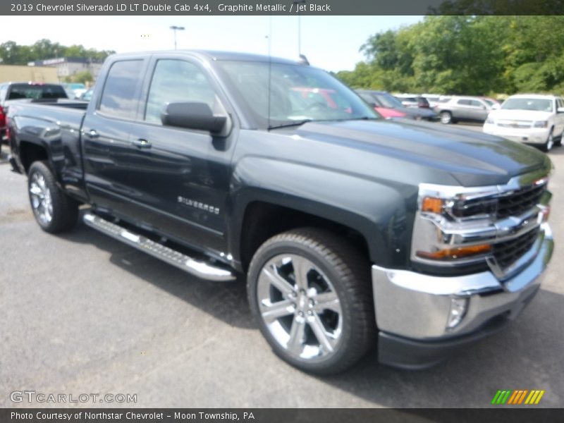 Graphite Metallic / Jet Black 2019 Chevrolet Silverado LD LT Double Cab 4x4