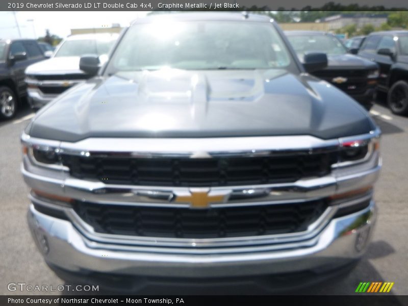 Graphite Metallic / Jet Black 2019 Chevrolet Silverado LD LT Double Cab 4x4