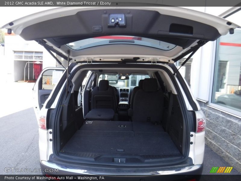 White Diamond Tricoat / Ebony 2012 GMC Acadia SLE AWD