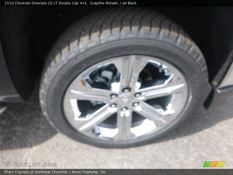 Graphite Metallic / Jet Black 2019 Chevrolet Silverado LD LT Double Cab 4x4