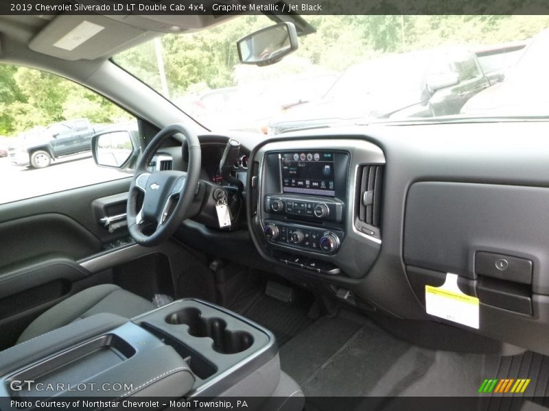 Graphite Metallic / Jet Black 2019 Chevrolet Silverado LD LT Double Cab 4x4