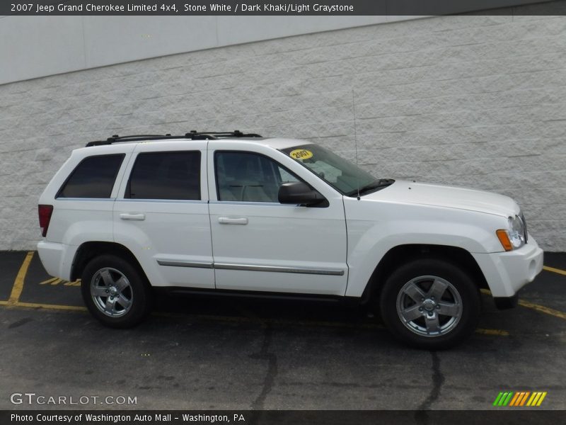 Stone White / Dark Khaki/Light Graystone 2007 Jeep Grand Cherokee Limited 4x4
