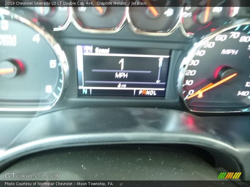Graphite Metallic / Jet Black 2019 Chevrolet Silverado LD LT Double Cab 4x4